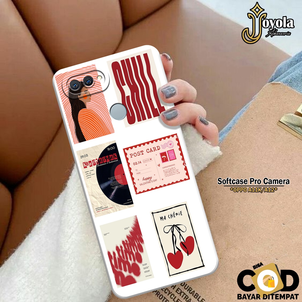 Case Hp OPPO A11K / A12 - Case Aesthetic - Soft Macaron Pro Camera - Softcase OPPO A11K / A12 - Casi