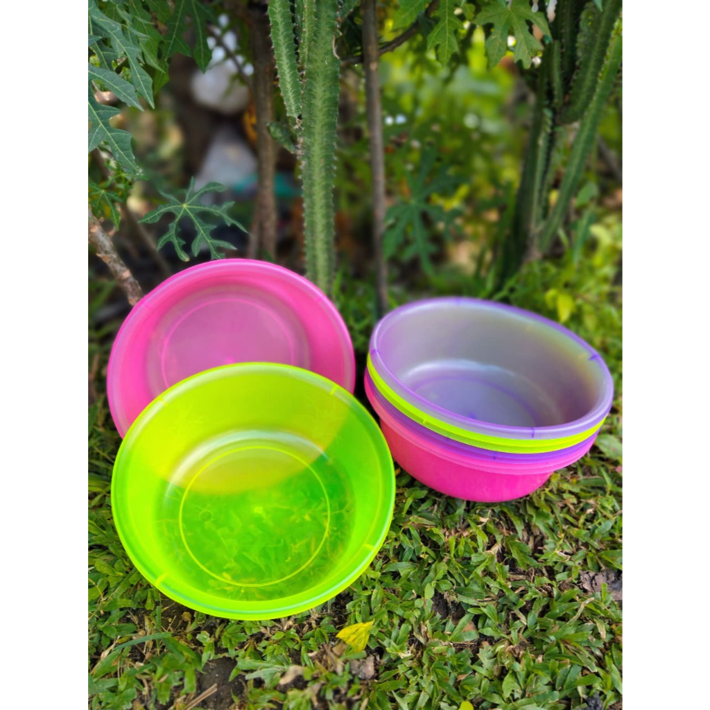 Baskom Plastik Trisula Uk 12 - Besek - Baskom Serbaguna Transparan - Besek Hajat - Baskom Serbaguna