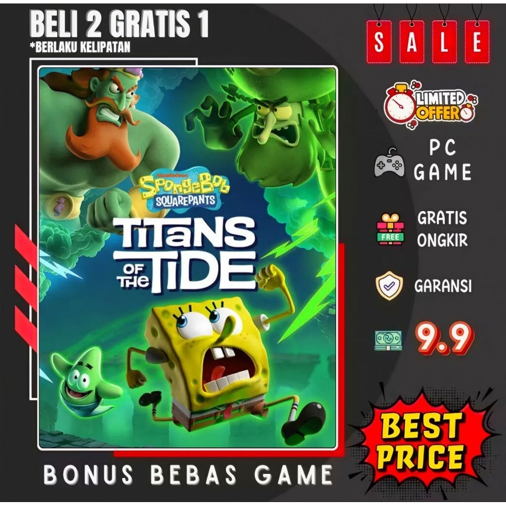SPONGEBOB TITANS OF TIDE  - GAME PC - GAME LAPTOP
