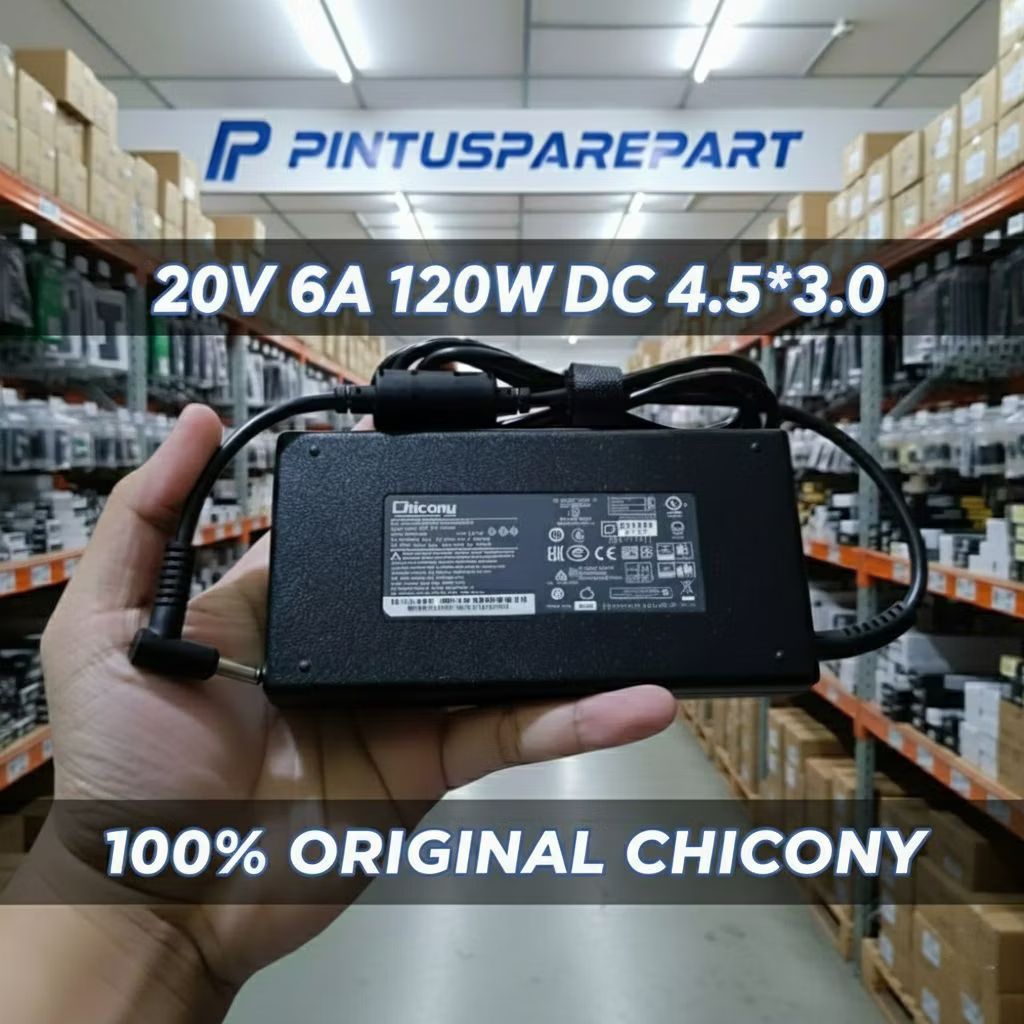 (Genuine Chicony 20V 6A) ORI ASLI Charger MSI GF63 Thin 10SC 10SCXR 10UC 10UD 11SC 11UC 11UD 12HW 12