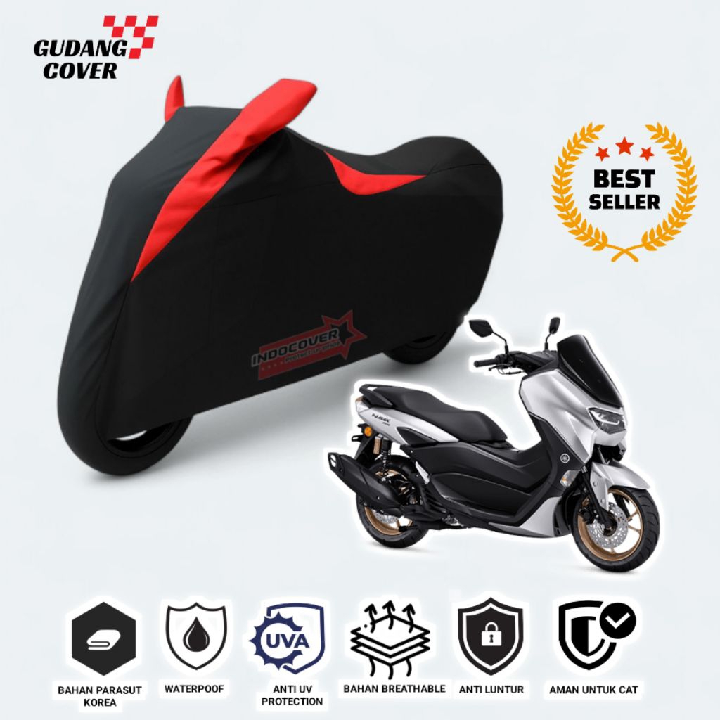 COVER PENUTUP MOTOR NMAX Turbo, NMAX Turbo Tech MAX, NMAX Neo bahan tahan air Waterproof kualitas pr