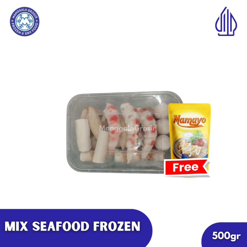 Mix Seafood Frozen Isian Random / Acak Ukuran 500gr - Olahan Ikan