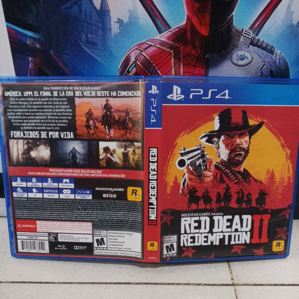 KASET PS4 RED DEAD REMDEMPTION 2 REG 3 bekas Rdr2
