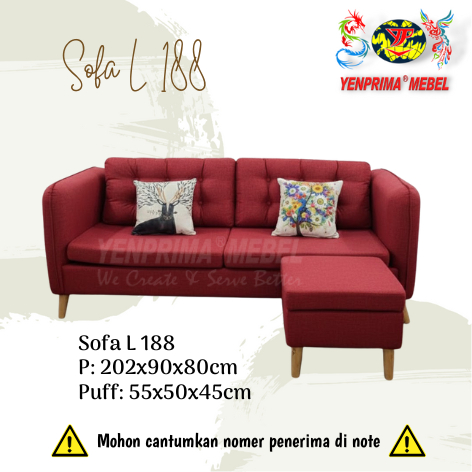 YENPRIMA MEBEL SOFA L 188 / SOFA MINIMALIS / SOFA