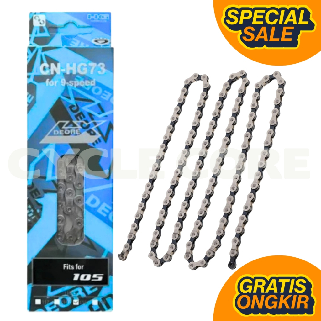 [1 DUS 50 PCS] Rantai Sepeda CN-HG73 8-9 Speed Chain Sepeda Lipat Gunung MTB Roadbike DLL