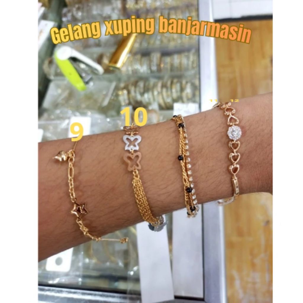 GELANG TANGAN GELANG RANTAI  GELANGNYA SERUT WANITA XUPING