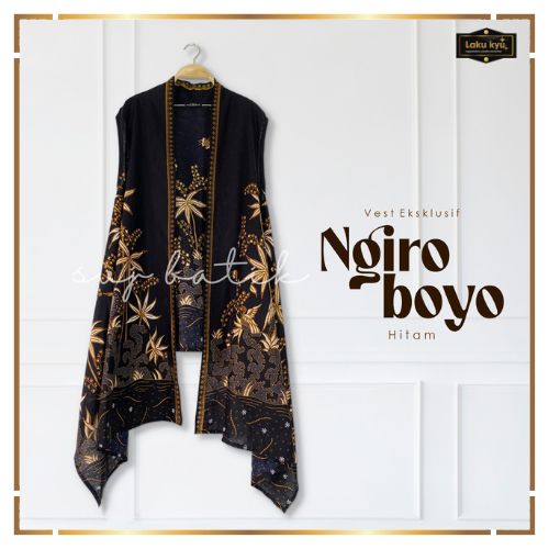 Batik wanita terbaru atasan tanpa lengan long crop baju kondangan kantor formal cardigan outer set d