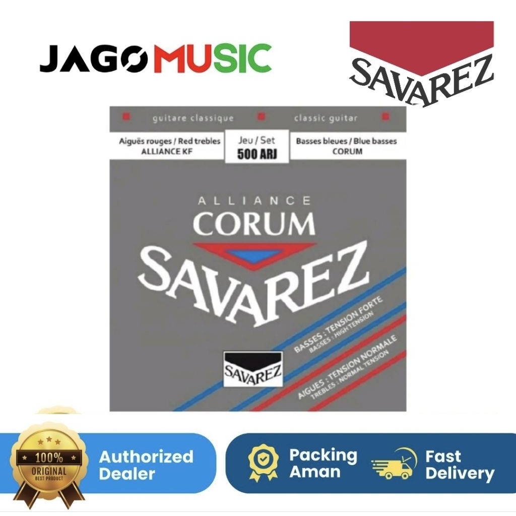 Senar Gitar Klasik Savarez 500 ARJ Classic Guitar String Savarez 500 ARJ Nylon Savarez