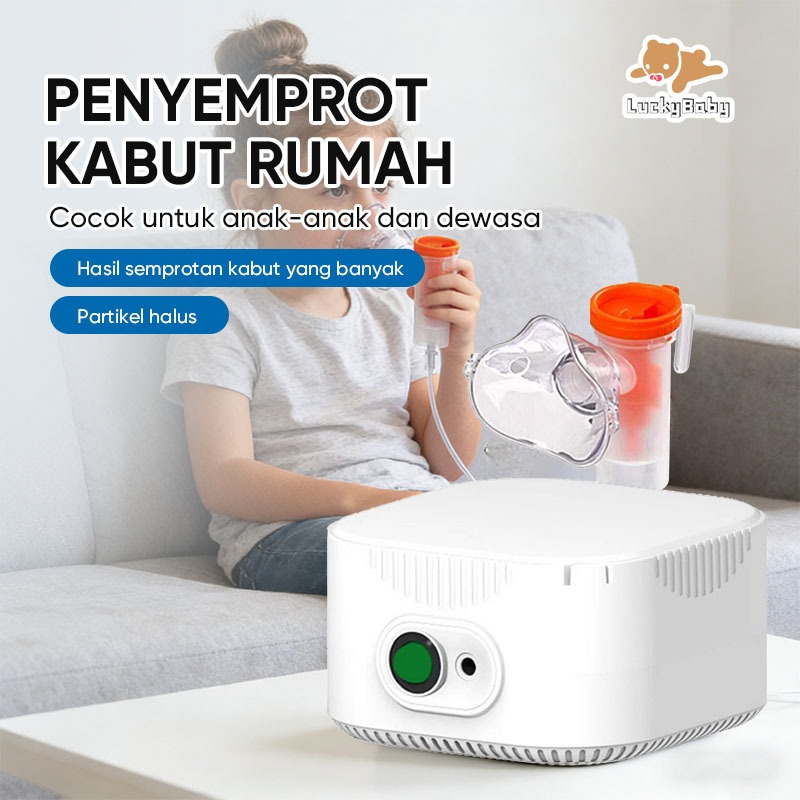 MCI Nebulizer Portable Mesh Alat Uap Bantu Pernafasan Asma Inhalasi / Alat Uap Nebulizer Anak Dan De