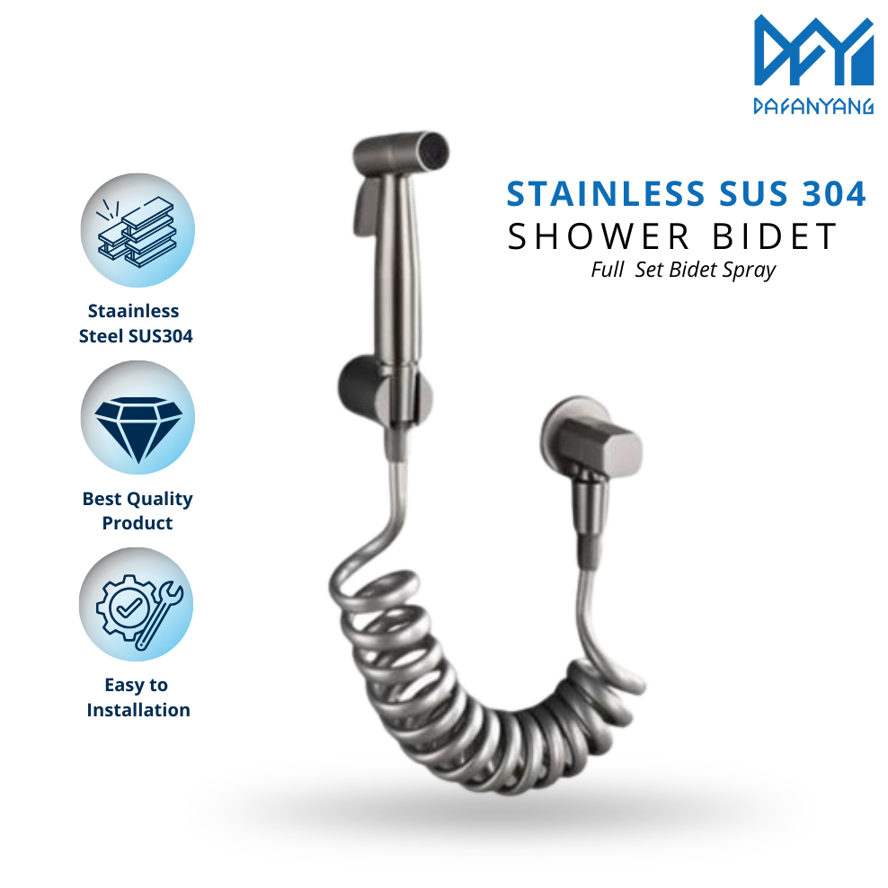 1Set Jet shower Kamar Mandi Toilet Jet Bidet Cebok shower wasser Closet jongkok Kloset Duduk