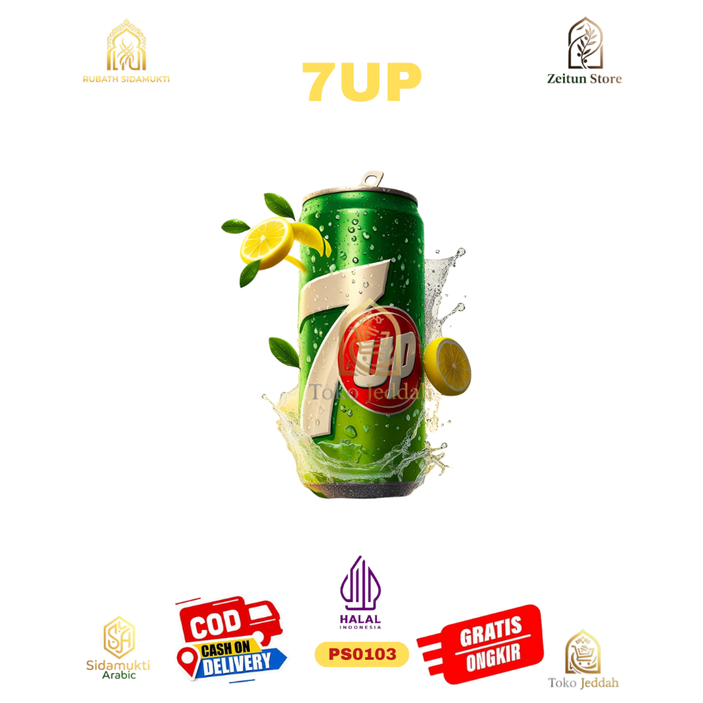 Minuman 7up Kemasan Kaleng Original Arab Saudi