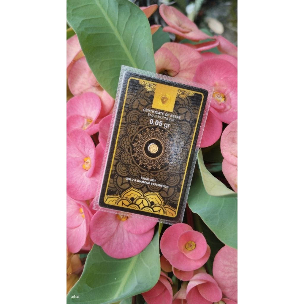 Logam Mulia Emas Mini Gold MiniGold Black Series 0,05 gr 0.05 gram