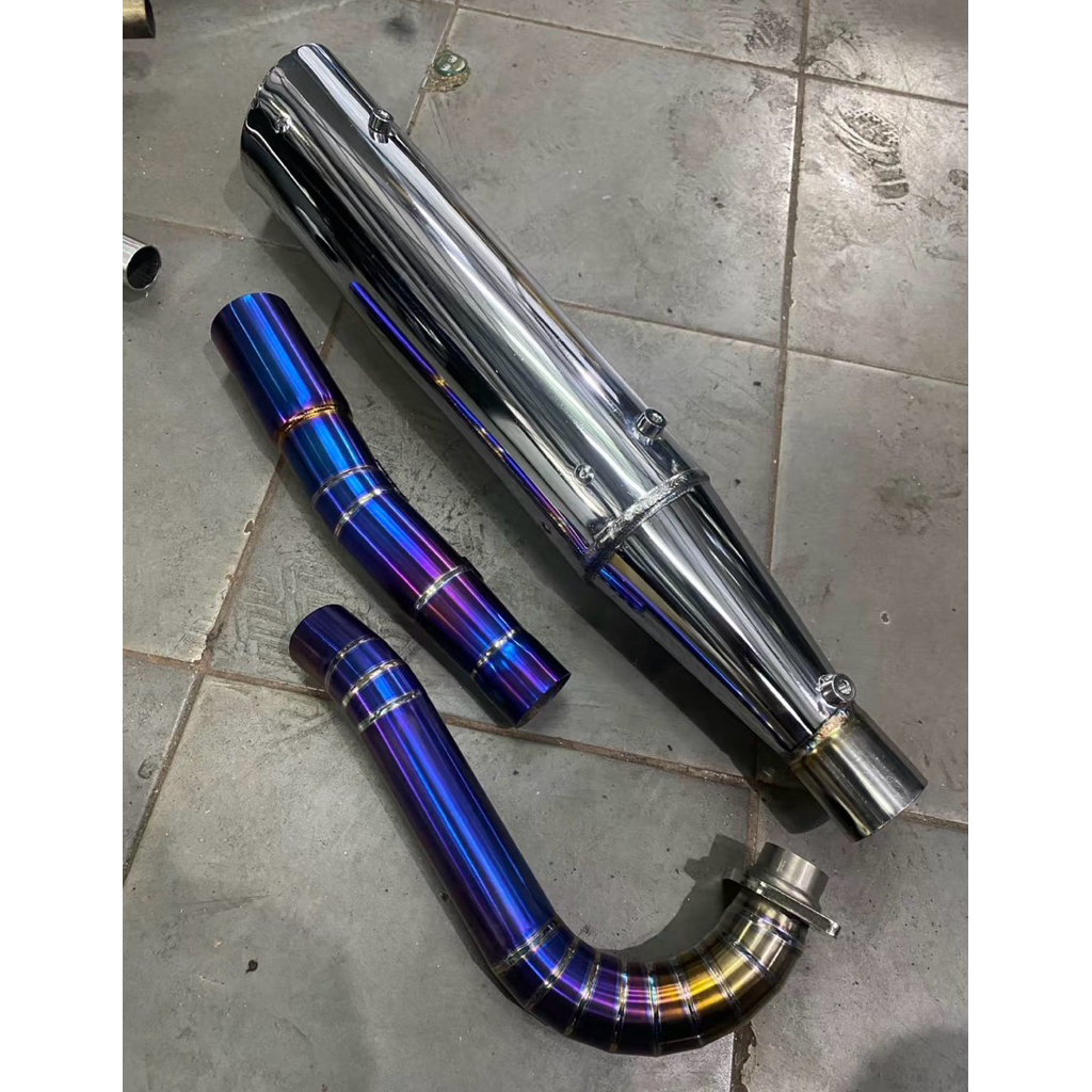 Knalpot Karisma supra 125 leher titanium