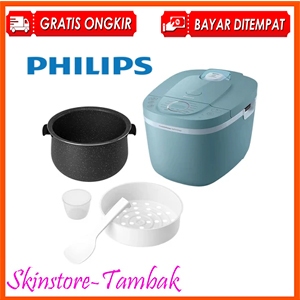 Magic Com Philips HD-4716 Digital Seri 5000 Panci anti gores warna hijau