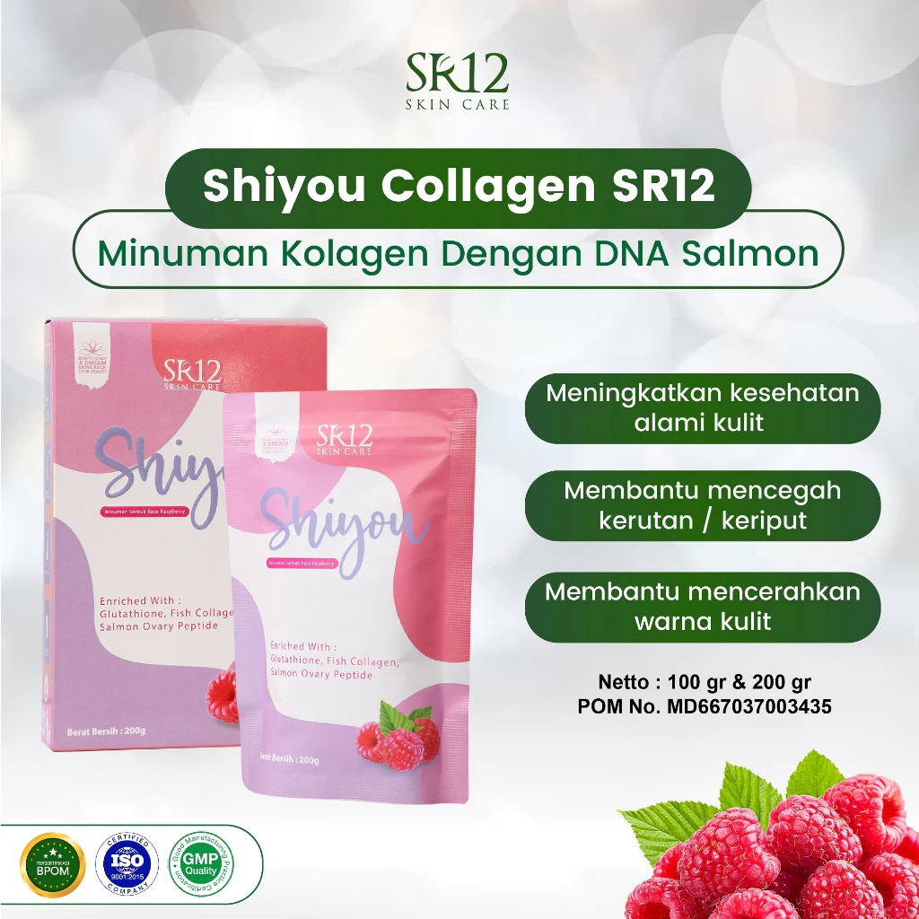 Shiyou Collagen DNA Salmon SR12 Herbal Skincare / Minuman Kolagen Pemutih Kulit, Suplemen Kecantikan