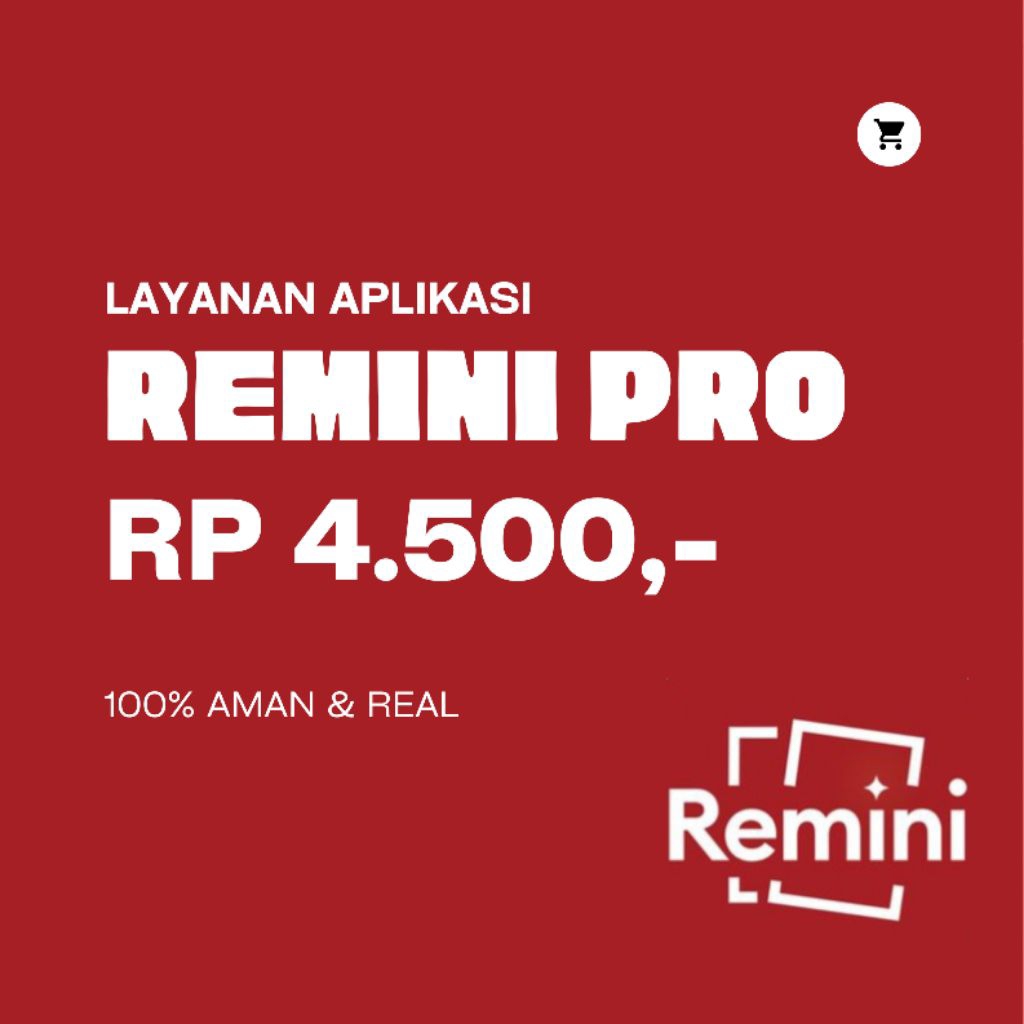 REMINI PRO SEBULAN (+GARANSI)