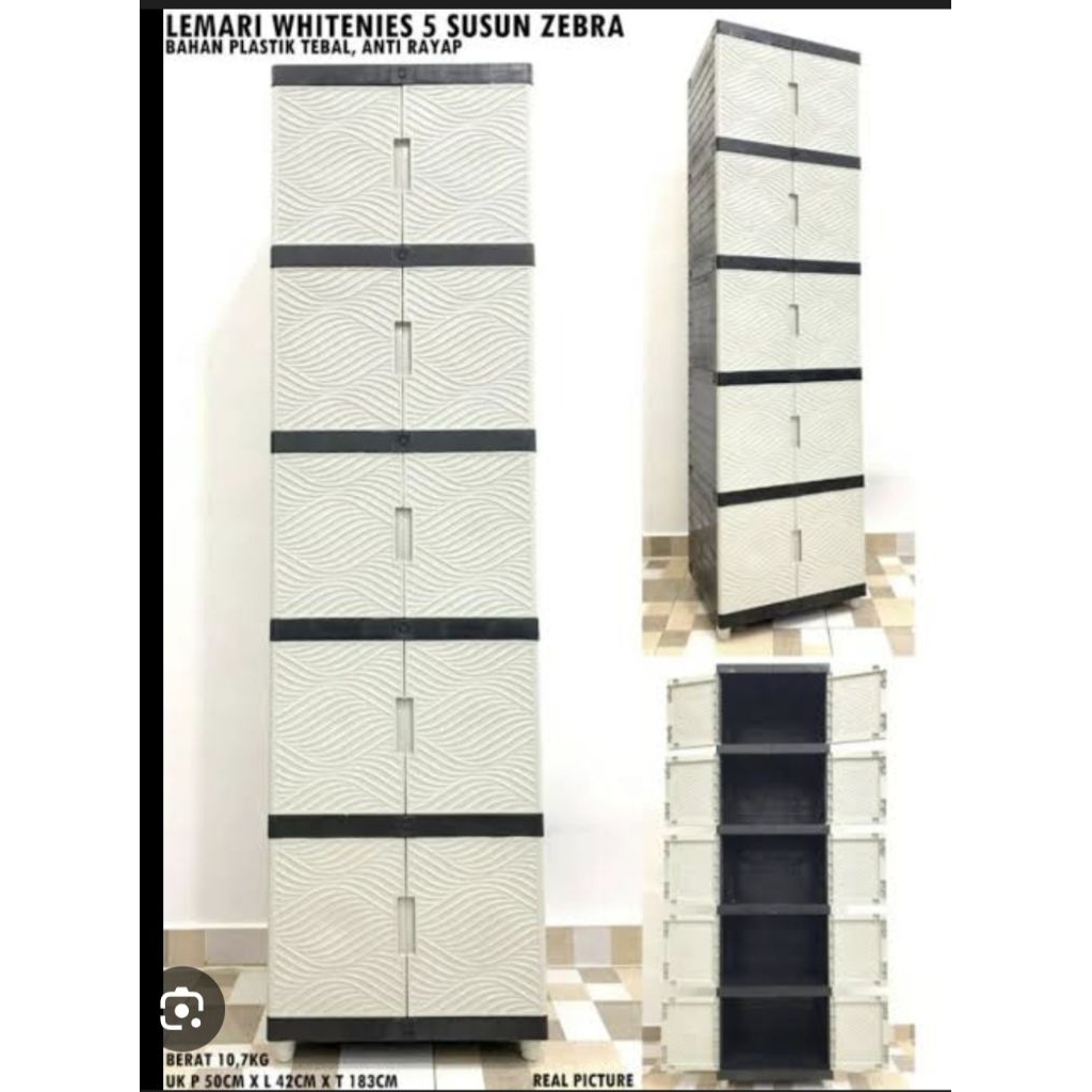 Lemari plastik Putih susun 5 Lemari plastik Putih susun 4 virus