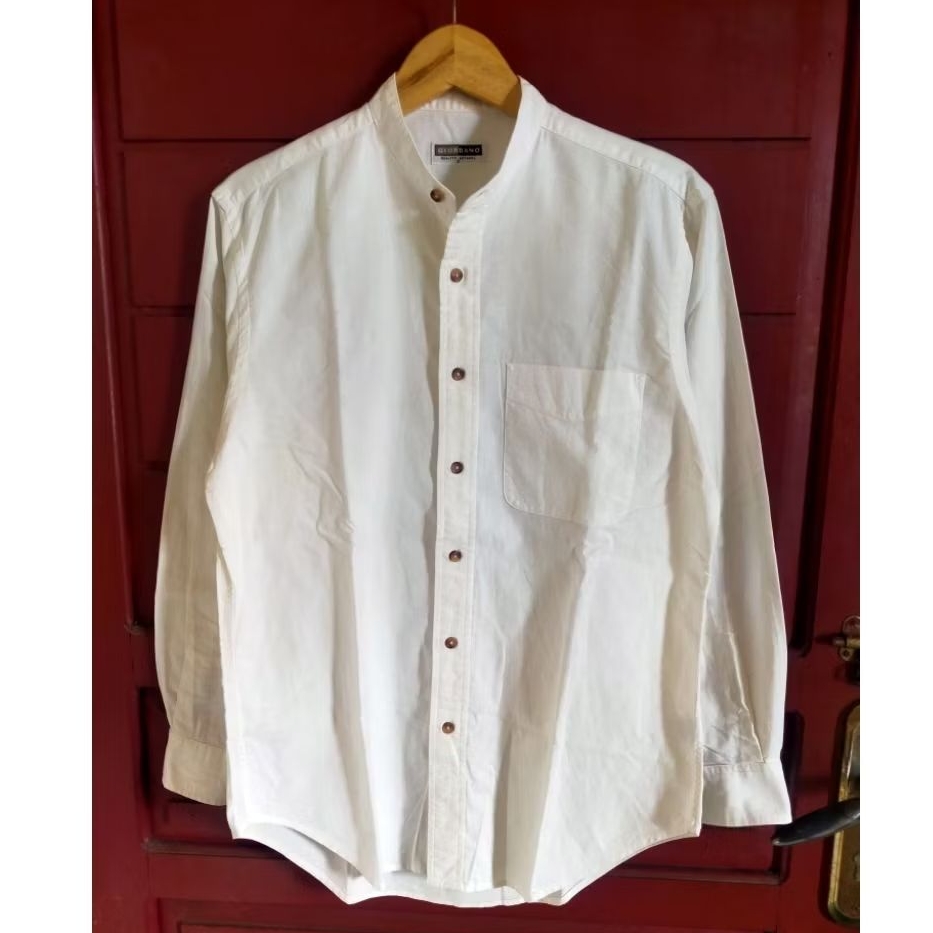Kemeja Sanghay Putih Giordano Oxford
