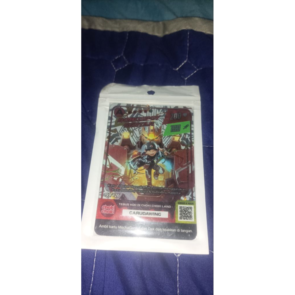 kartu BoBoiBoy gentar batch2|choki choki boboiboy monsta galaxy card