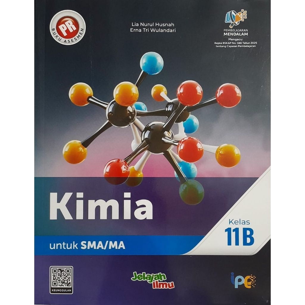 Buku PR/LKS Kimia kelas 11 semester 2, 11b (Kurikulum Merdeka) intan pariwara.