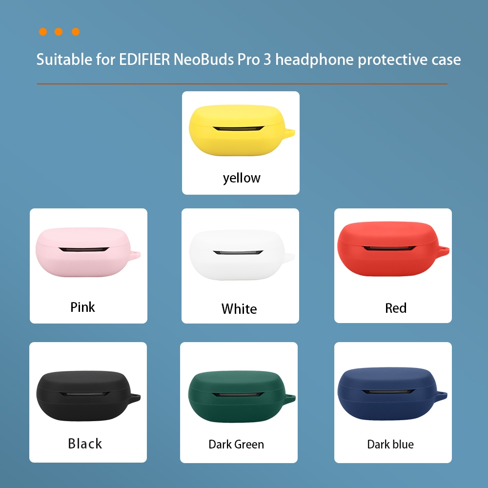Case Casing Cover Protective Silicone Edifier Neobuds Pro 3 / Edifierneobudspro3  + Carabiner
