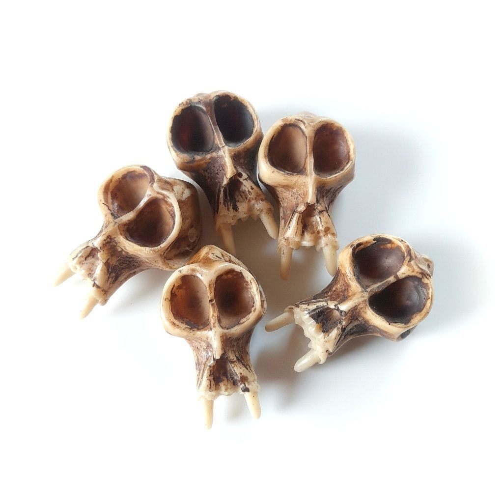 Hiasan Aquarium Miniatur Tengkorak Mini Aquascape Fiberglass