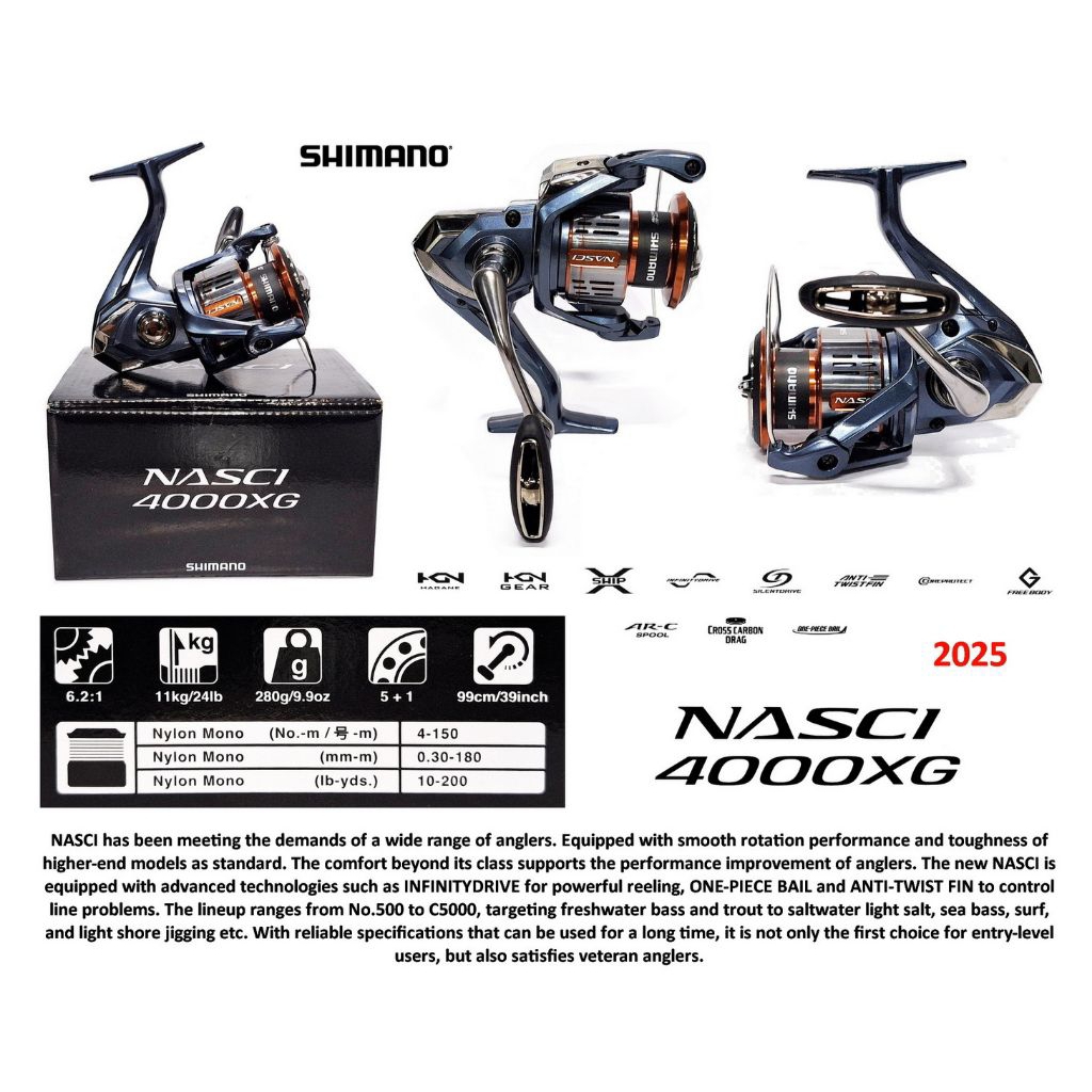 Reel Pancing Shimano NASCI New 2025