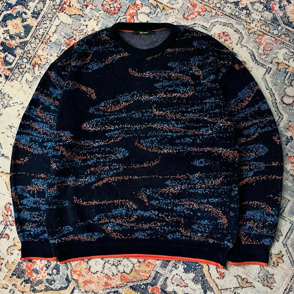 ZioSongzio | Luxurious Midnight Galaxy Patern Sweater