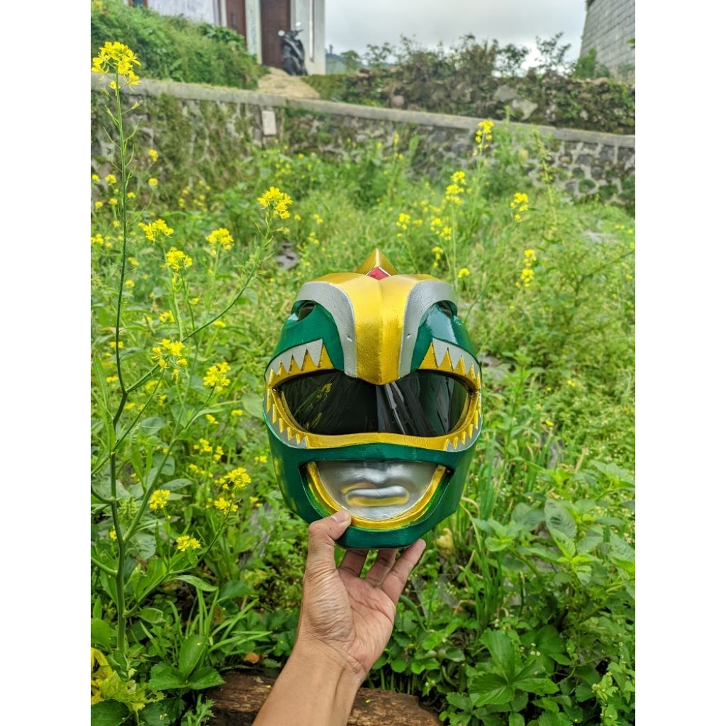 helm cosplay Green Dragon Ranger