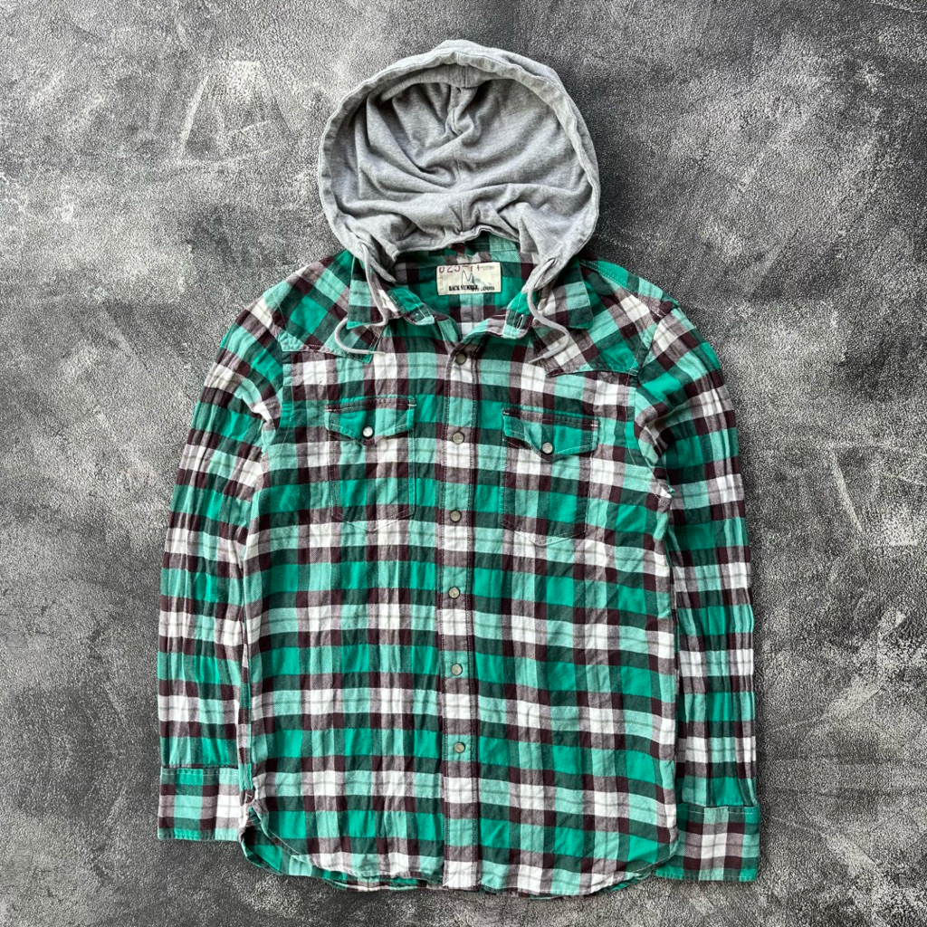 Back Number Hodie Flannel Shirt