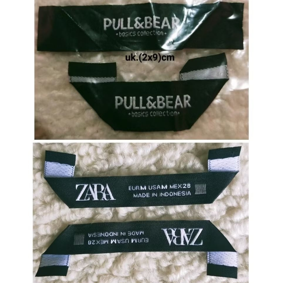 tag pull&bear label zara tag wash misc