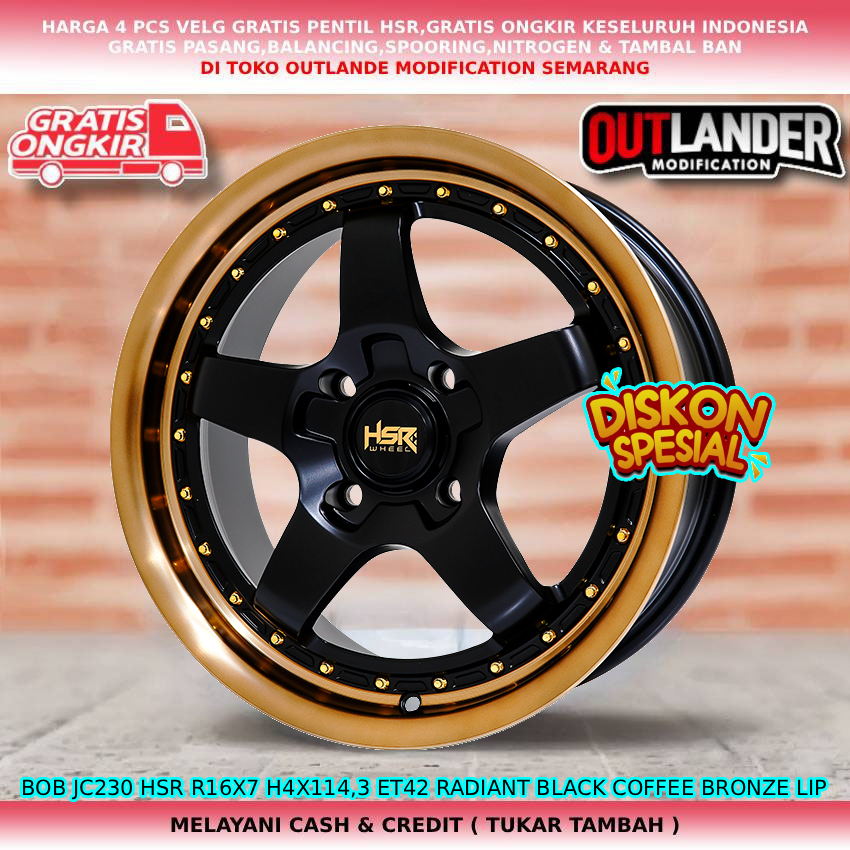 Velg ring16 velg mobil Xenia| Accord VTI| Cielo| Accent| Atoz| Panther| dll velg hsr bob R16