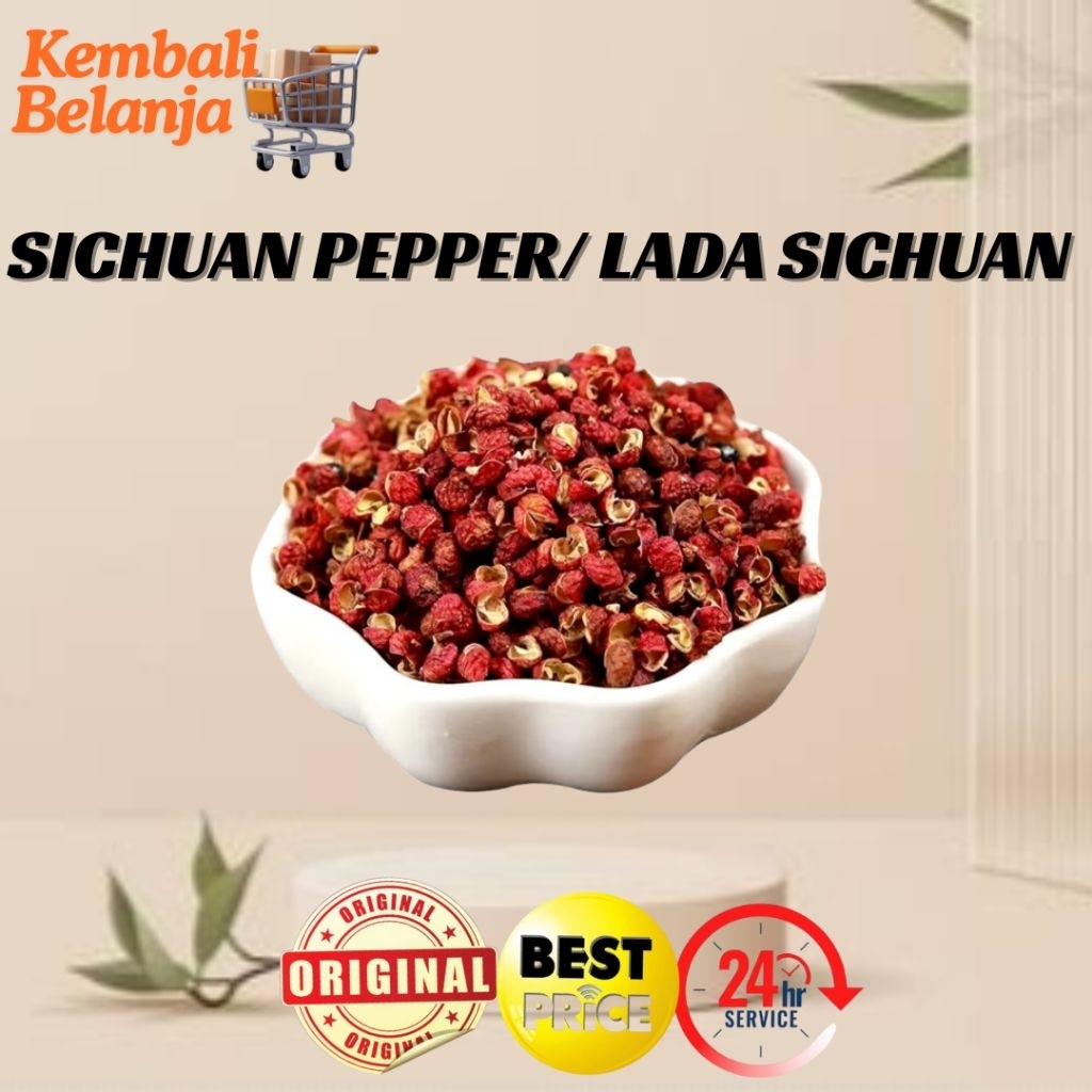 Sichuan Pepper 25 Gram/ Szechuan Pepper/ Lada Sichuan/ Merica Sichuan/ Lada Merah
