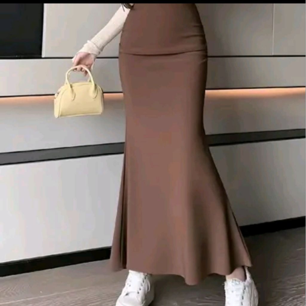 Rok Mermaid - Rok Duyung Wanita Snowrib Premium - Nyaman Dipakai, Model Mermaid, Bahan Premium