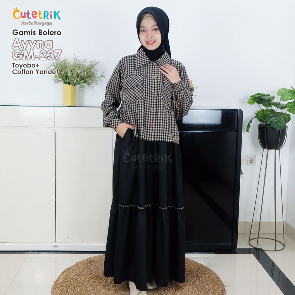 Cutetrik Gamis Bolero Baju Muslim Anak Perempuan Remaja