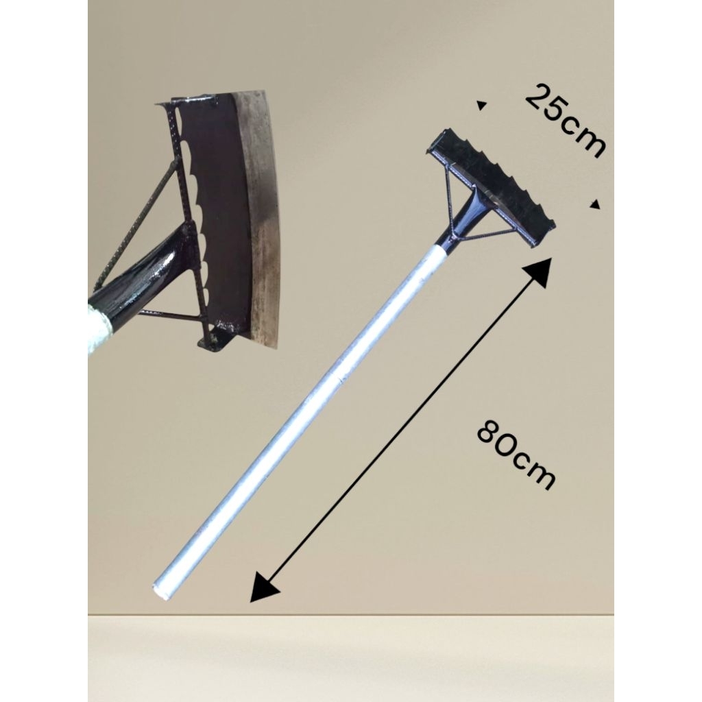 Cangkul Gulma Baja Gergaji Asli - Garuk Rumput Gulma - Mudah Dipakai, Praktis, dan Efisien