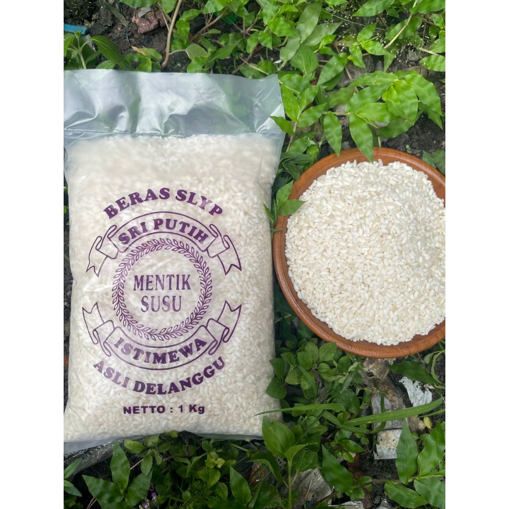 Beras 1 Kg Mentik Susu Delanggu Putih Lebih Pulen Wangi Empuk Enak Tanpa Pemutih dan Pengawet