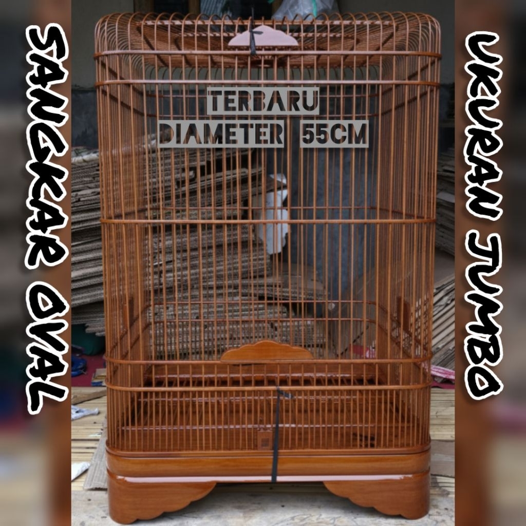 Sangkar Murai Oval & Cungkok lokal kualitas Vietnam
