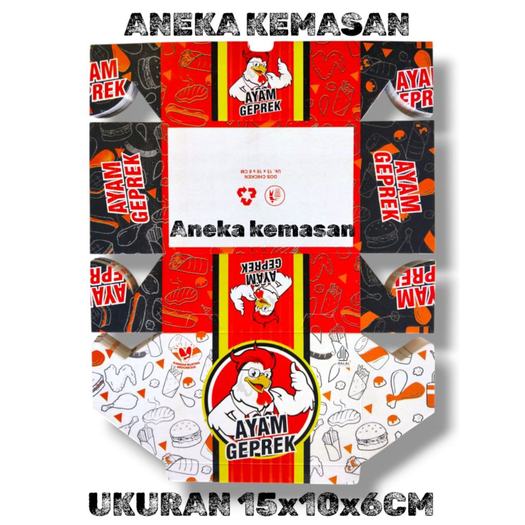 DUS FRIED CHICKEN / DUS AYAM GEPREK / BOX FRIED CHICKEN / BOX AYAM GEPREK / KEMASAN CHICKEN