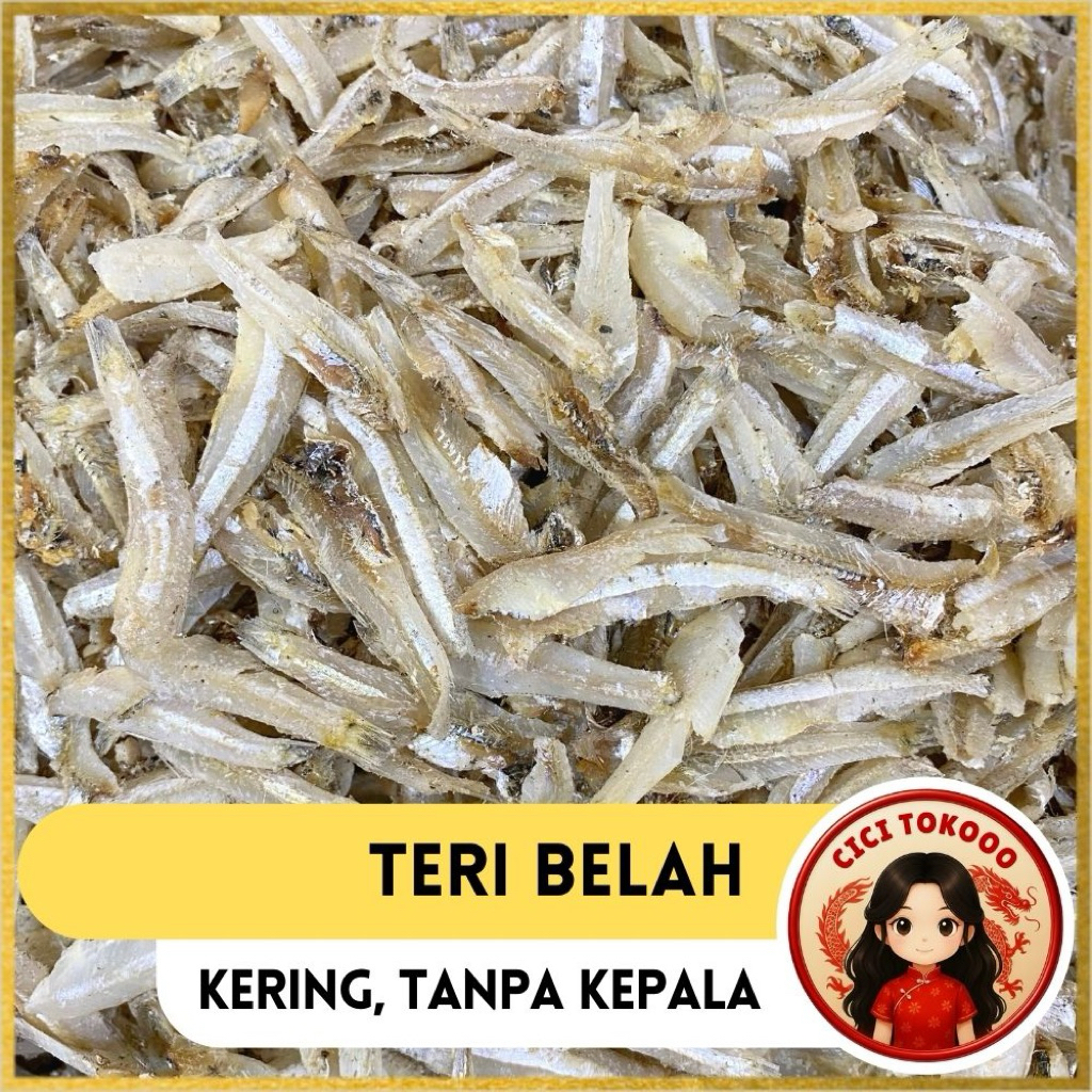 Teri Belah Super | Teri Jengki Belah Tanpa Kepala | Ikan Asin