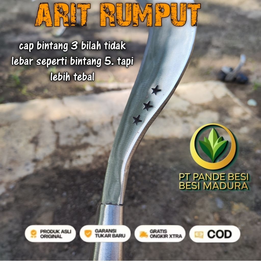 ORIGINAL ARIT RUMPUT cap bintang 3