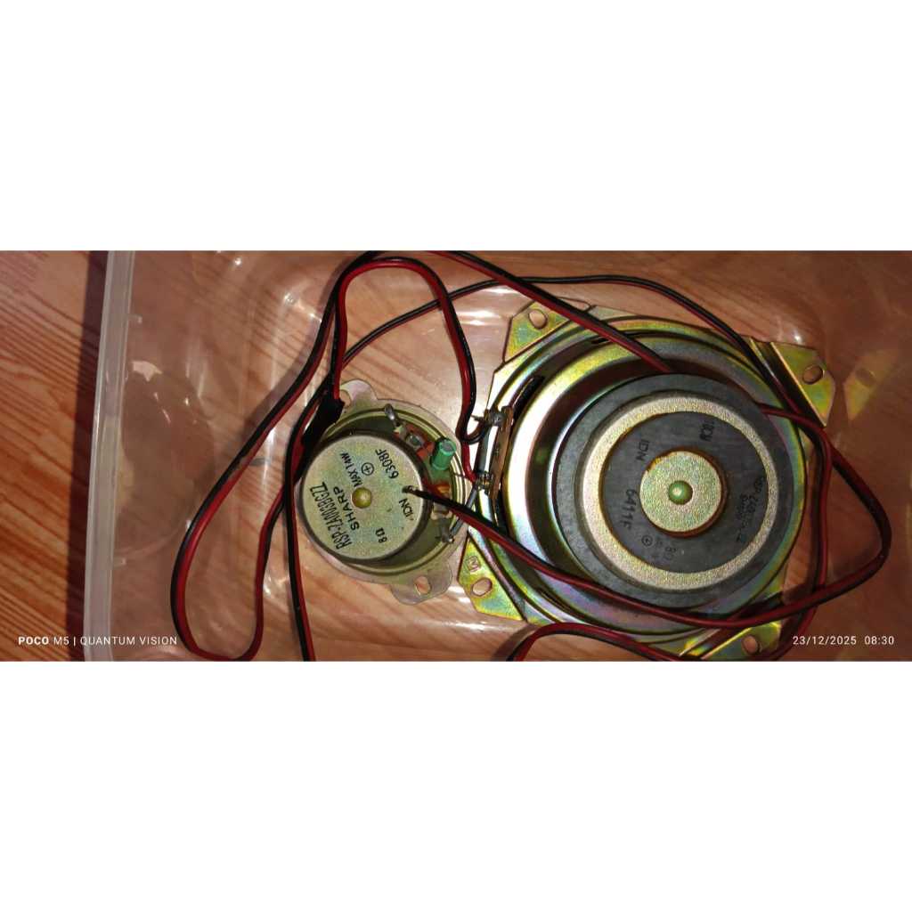 Speaker Sharp  4inch dan Tweeter 2 inch ex Sharp Boombox