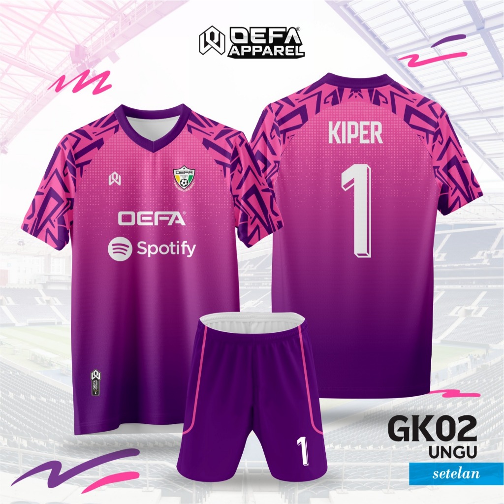 JERSEY KIPER / JERSEY SEPAK BOLA & FUTSAL GK02 - Gratis Custom Nama/No Punggung/Sponsor/Logo