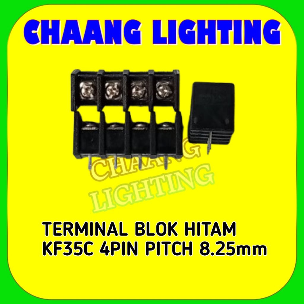 TERMINAL BLOK HITAM KF35C 4PIN PITCH 8.25mm TERMINAL BAUT KF35C 4PIN PITCH 8.25mm