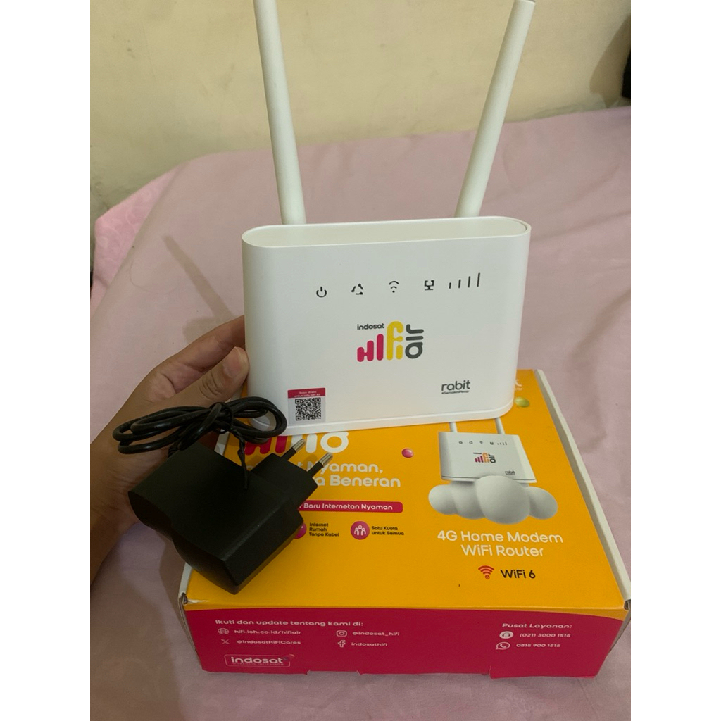 hifi indosat + kartu Tri  bonus kuota 50 gb
