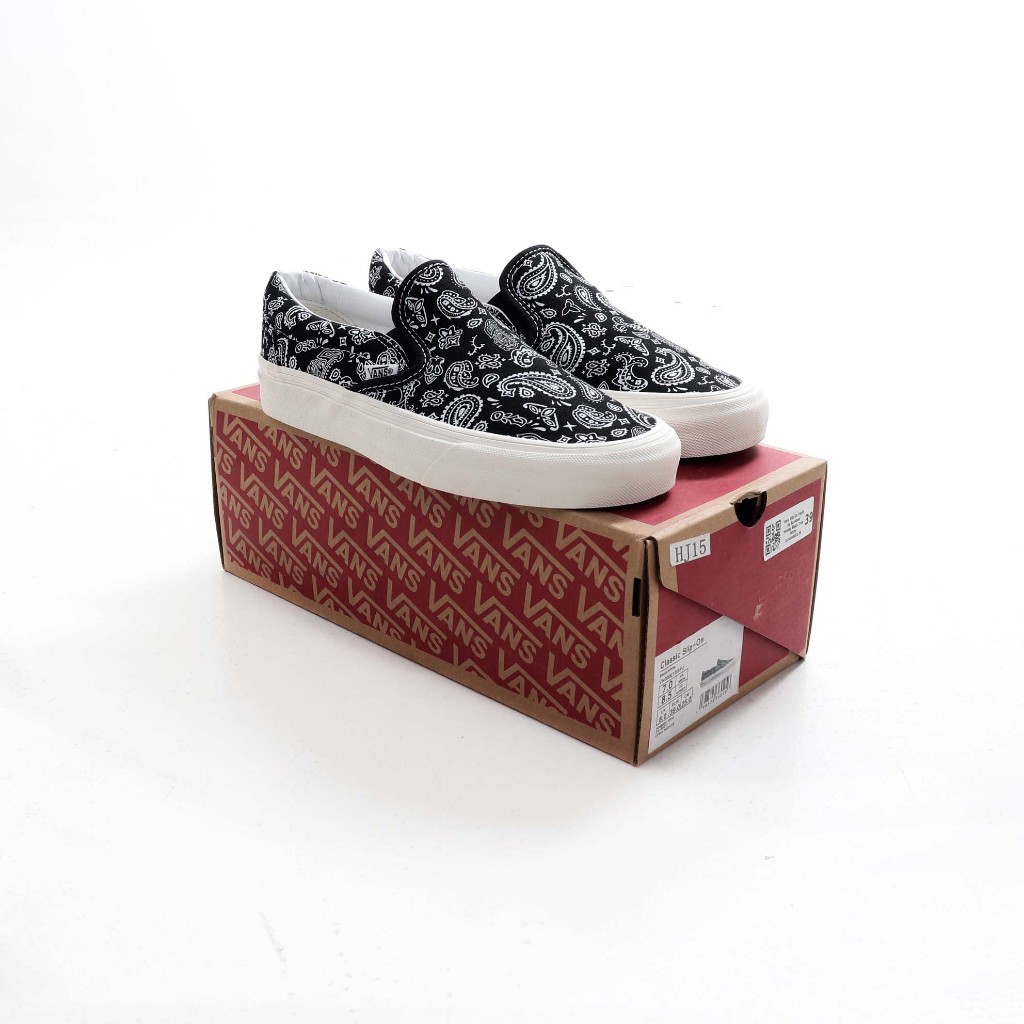Vans Slip On Vault Og Bandana Paisley Black True White