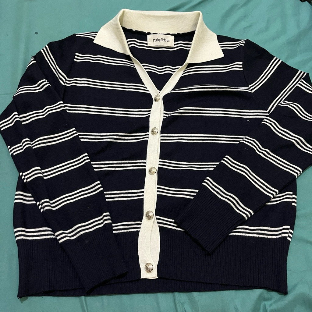 cardigan stripe rubylicious