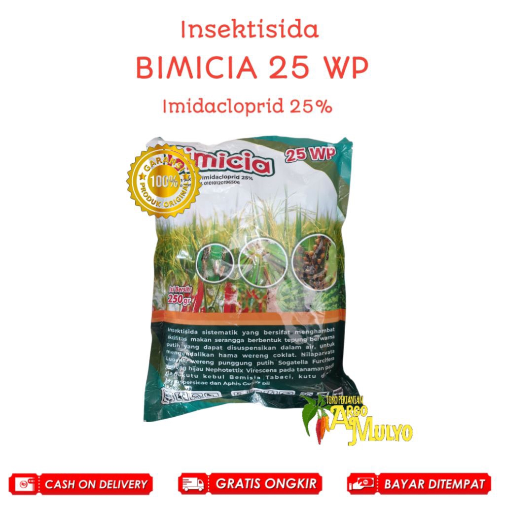 Insektisida sistemik BIMICIA 25WP isi 250gr mengendalikan hama wereng thrips