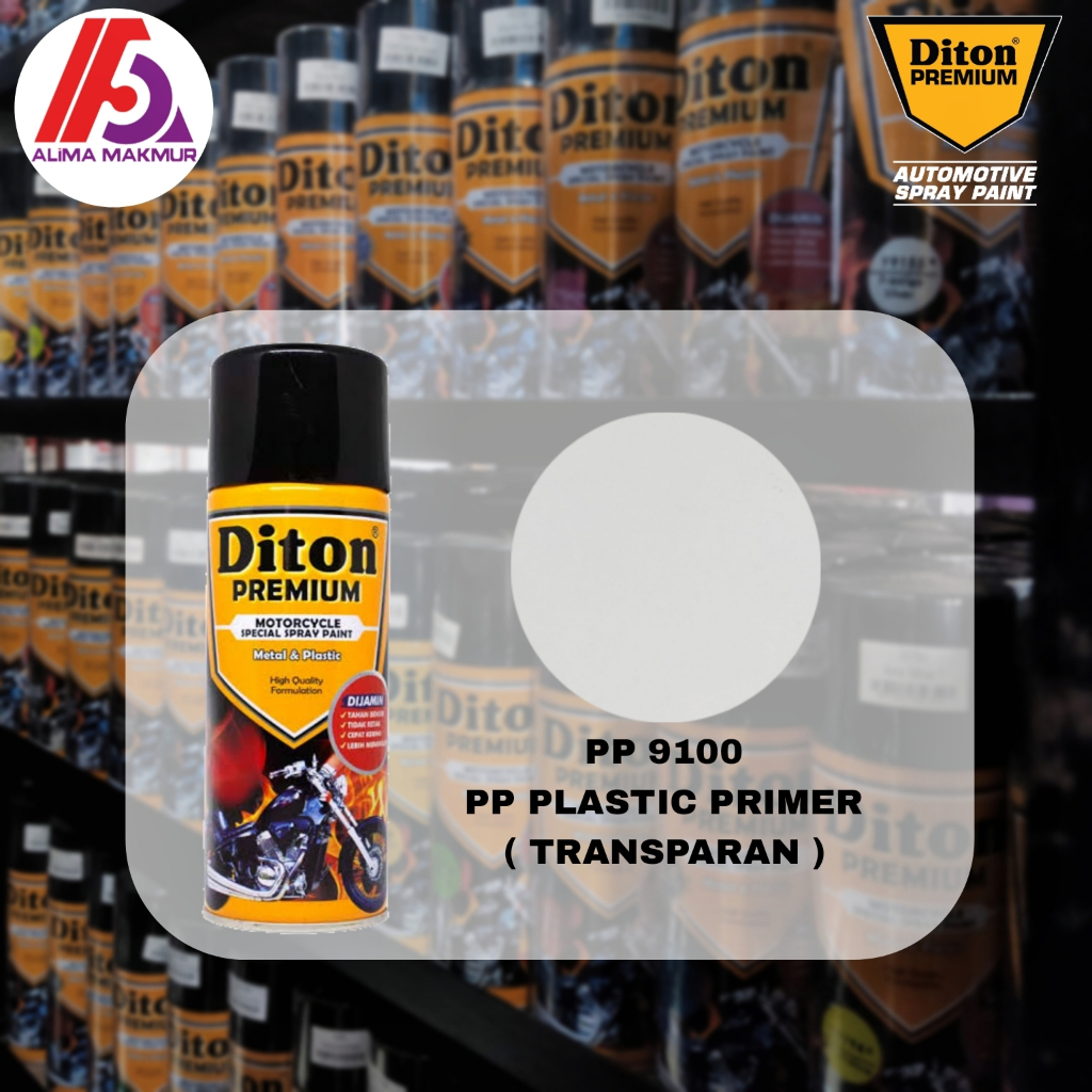 Diton Premium PP 9100 PP Plastic Primer ( Transparant ) 300ml / Pilok PP Plastik Primer / Pilok Plas