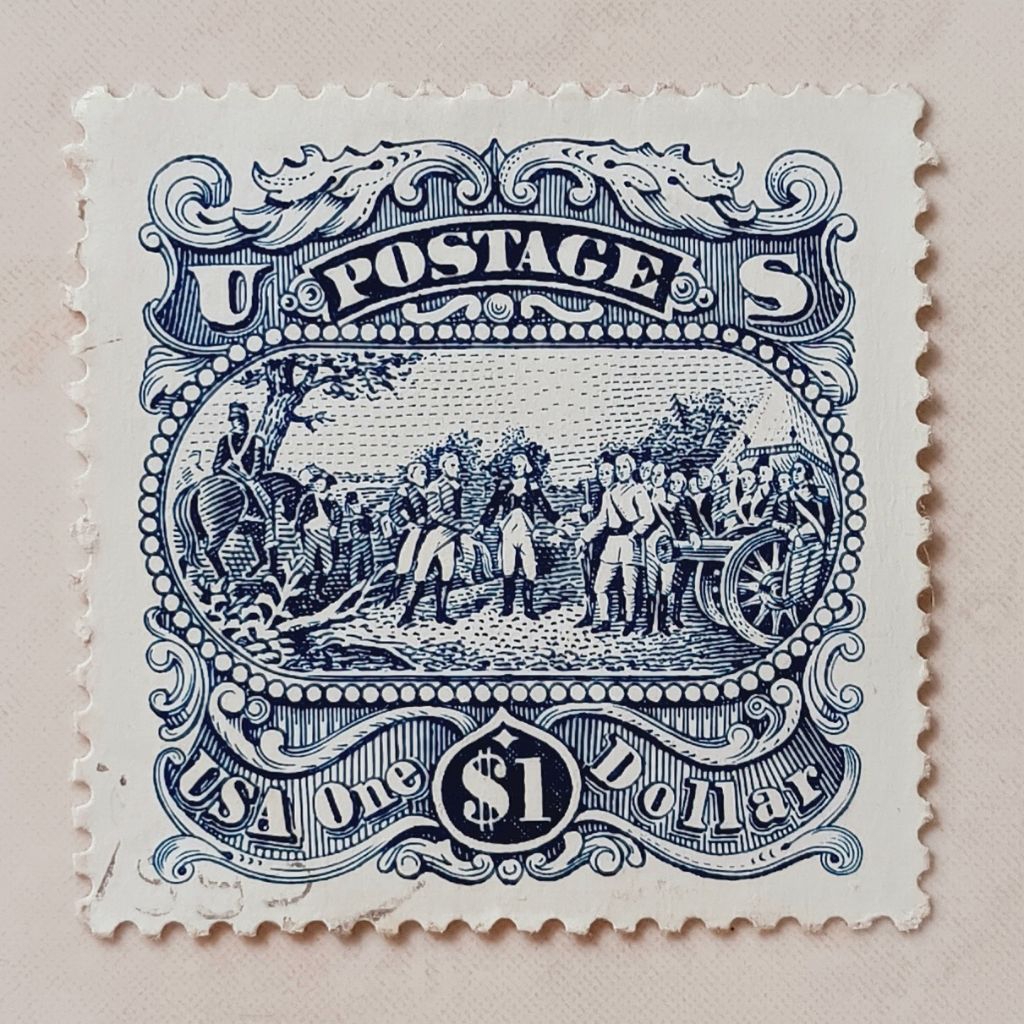 (OG) Perangko Amerika Serikat 1994 1991-1994 Regular Issue - The Surrender of General Burgoyne at Sa